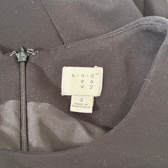 A New Day Dress 2 Mini Stretch Slit Basic Minimal Capsule Cocktail Career Church - Picture 12 of 13